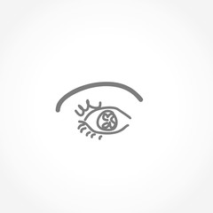 eye icon vector illustration