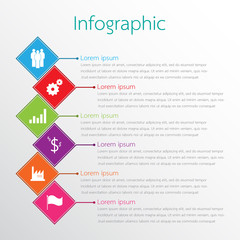 Vector infographic templates used for detailed reports. All 6 topics.