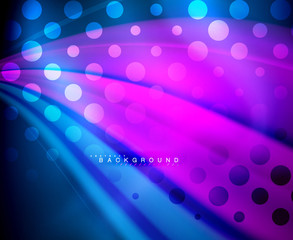 Neon holographic fluid color wave for web, wallpaper, pattern, texture and background