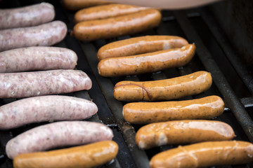 Sausage on grill