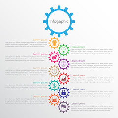 Vector infographic templates used for detailed reports. All 10 topics.