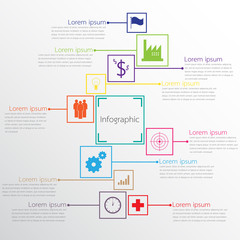 Vector infographic templates used for detailed reports. All 10 topics.