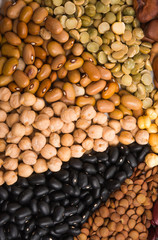 set of legumes isolated