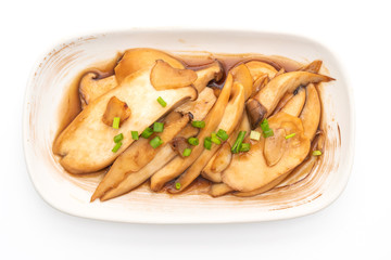 stir-fried king oyster mushroom in oyster sauce