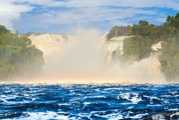 Wadaima Waterfall in Laguna de Canaima, Venezuela
