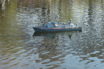 Ship on the river