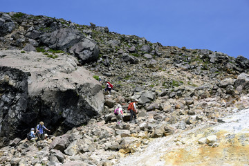 trekking mountains, mt, Nasu, Japan
