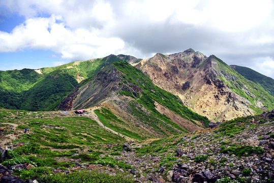 Mountain landscape, mt, Nasu, Japan
