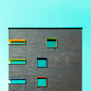 Minimal modern architecture building