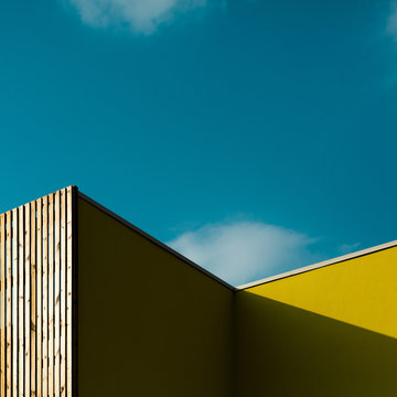 Minimal modern architecture building
