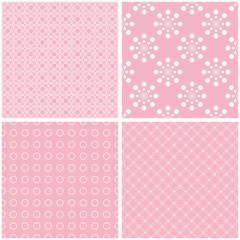 Set of cute seamless patterns