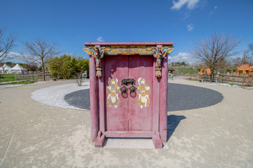 Die berühmten Blumengärten Hirschstetten in Wien, Österreich