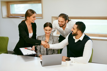 Business People Work With Computer In Office