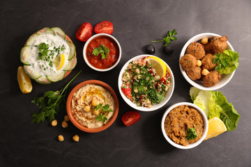 assorted lebanese dish