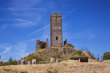 Hazmburk castle in Czech Central Mountains