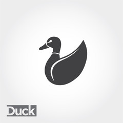 simple duck, icon duck, icon goose, duck logo, goose logo