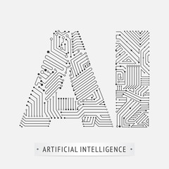 artificial intelligence icon design.