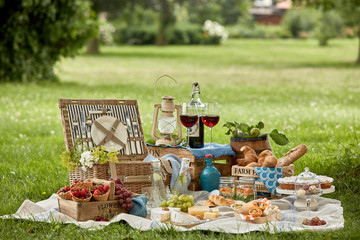 Delicious farm fresh country picnic