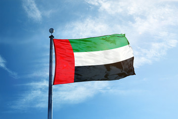 UAE flag on the mast