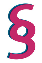 Icono rojo de párrafo.