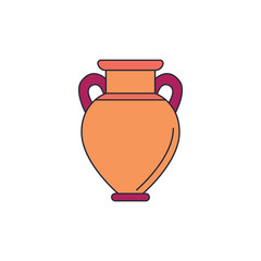 Amphora icon, cartoon style