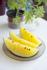 Delicious watermelon on a table