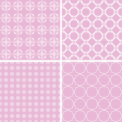 Set of cute seamless patterns
