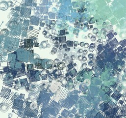 Abstract painting on canvas. Hand made art. Colorful texture. Modern artwork. Strokes of fat paint. Brushstrokes. Contemporary art. Artistic background image.