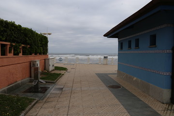 Fototapeta na wymiar Casetas de Playa