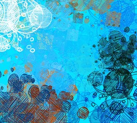 Abstract painting on canvas. Hand made art. Colorful texture. Modern artwork. Strokes of fat paint. Brushstrokes. Contemporary art. Artistic background image.