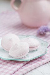 Homemade pink marshmallows