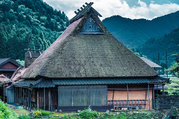 京都かやぶきの里・美山の風景