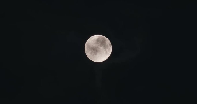 Full moon in the dark night
