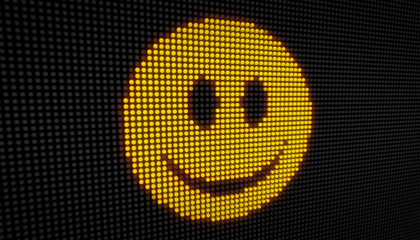 Emoticon smile LED
