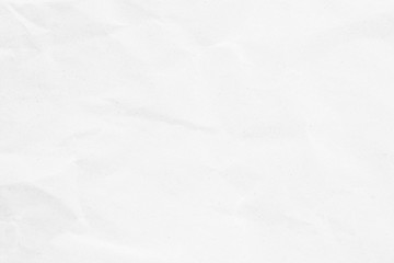 Natural recycled paper or paperwork closeup of wrinkle texture shiny work sheet. Have art light tone white adorn.