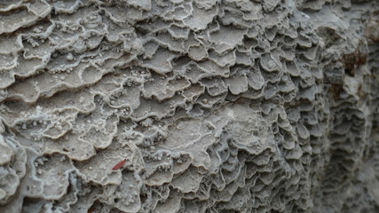 Rock formation at geothermal pools in New Zealand