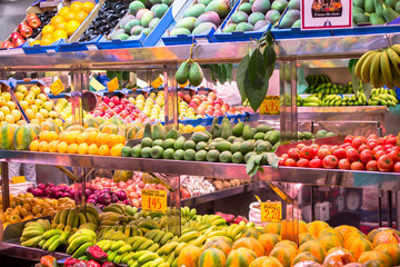 Abundance of fruits and vegetables