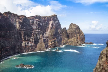 Türaufkleber Küste Nordküste von Ponta de Sao Lourenco, Madeira, Portugal