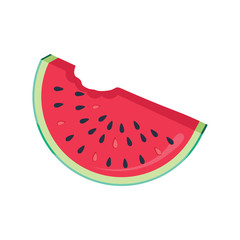 vector water melon, watermelon slice fruit illustration, fresh healthy food organic natural food isolated