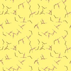 Military camouflage seamless pattern in yellow and different shades of brown color