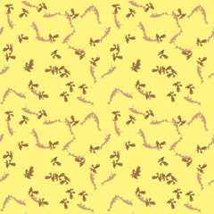 Military camouflage seamless pattern in yellow and different shades of brown color