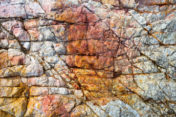 Fototapeta premium Colorful pattern of stone surface for background.