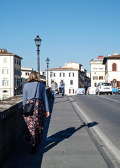 View on the street in Florence 