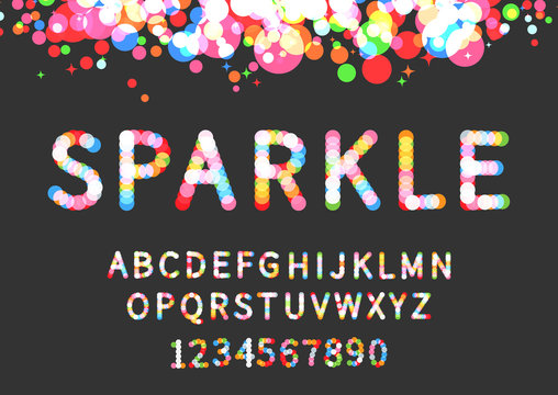 Sparkle display font