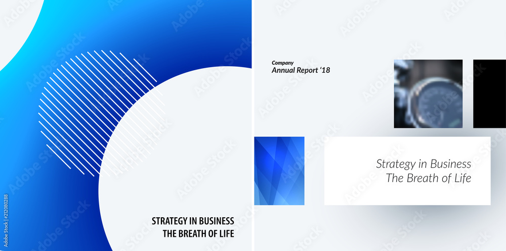 Poster set of modern design abstract templates. creative business background with colourful fluid gradient 