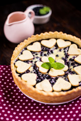 Homemade blueberry pie