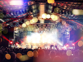 Concert shot with distress effects