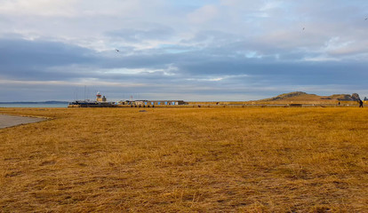 Fototapeta premium Amazing walks in the bay of Howth - a small village near Dublin