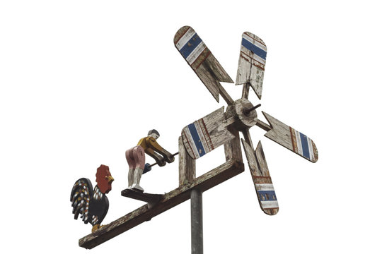 Wind turbine model for gardening decoration and wind direction.