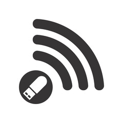 Signal logo. Communication icon. Connection symbol. Vector eps 08.